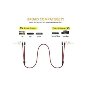 Cable RCA de 15 pies cable de subwoofer estéreo de audio_4