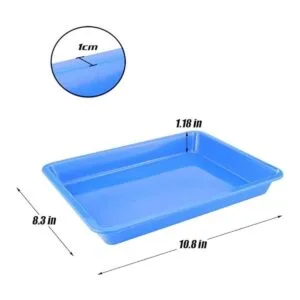 Weoxpr Paquete de 5 bandejas de plástico multicolor para_3