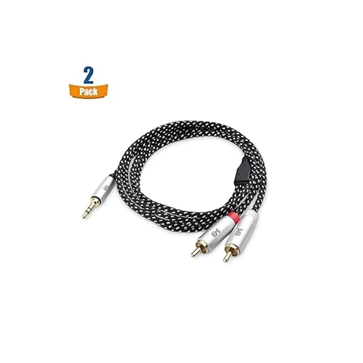 Cable Matters Paquete de 2 cables de audio estéreo RCA a_2