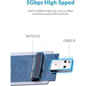 ORICO Caja SSD Adaptador mSATA portátil no requiere_3