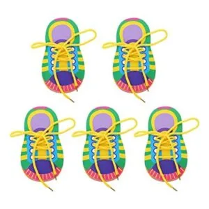 NUOBESTY Juguetes de enseñanza de hilo de zapatos para_1