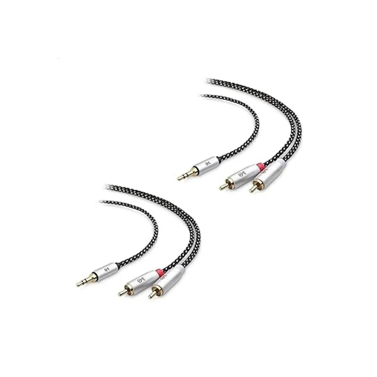 Cable Matters Paquete de 2 cables de audio estéreo RCA a_3