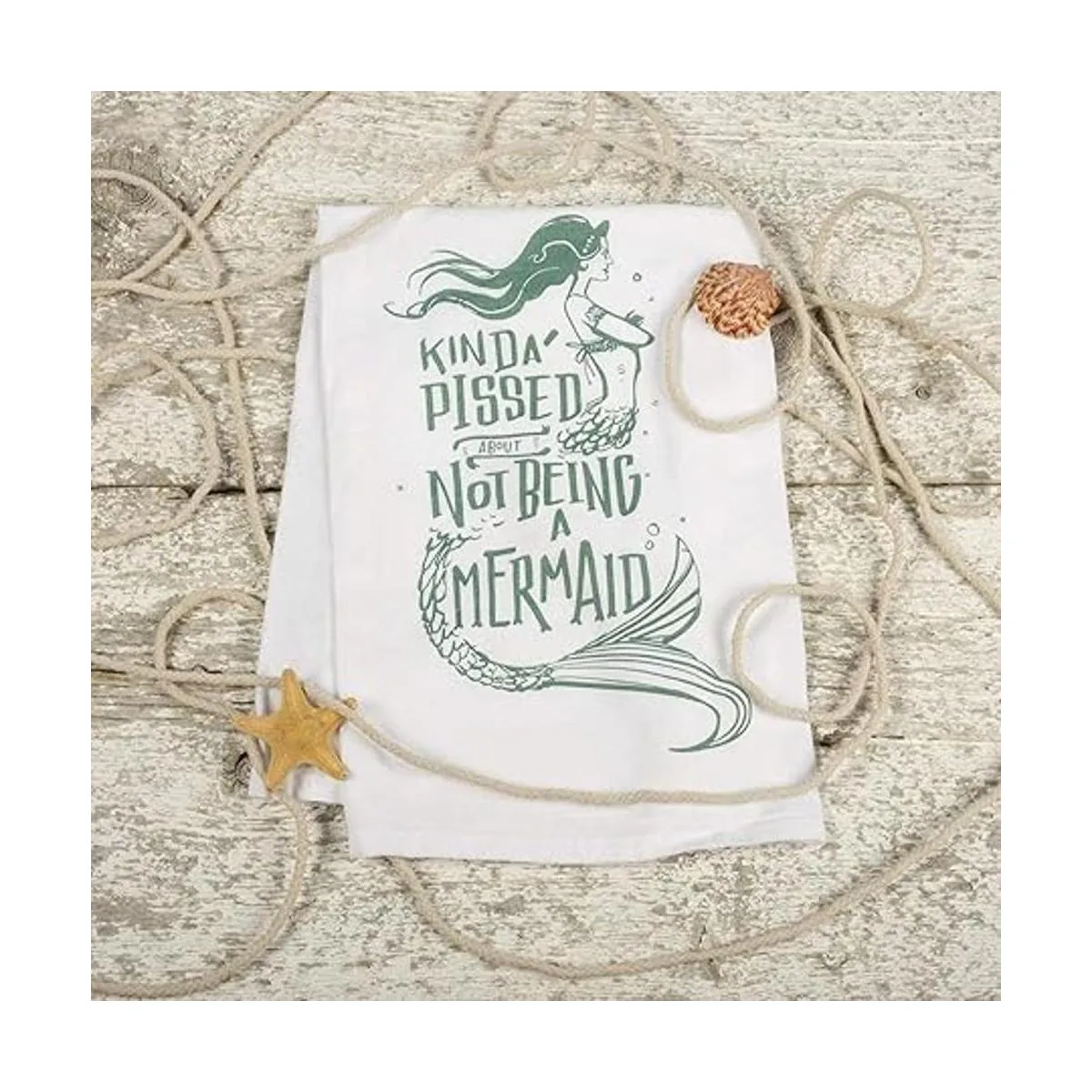 26935. Paño de cocina de algodón con texto Kinda Pissed_2