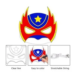 24 piezas de colores para tu propia máscara de héroe_3