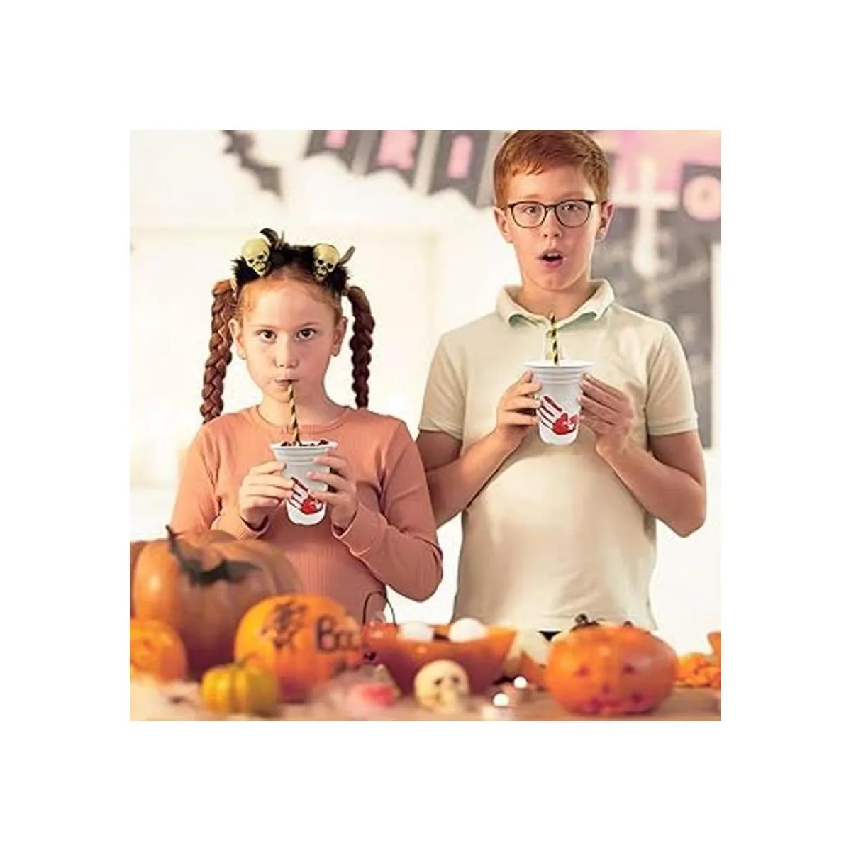 ArtCreativity Vasos de plástico para fiesta de Halloween_5