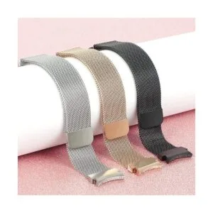 Paquete de 2 correas de metal sin huecos compatibles con_5