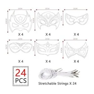 24 piezas de colores para tu propia máscara de héroe_2