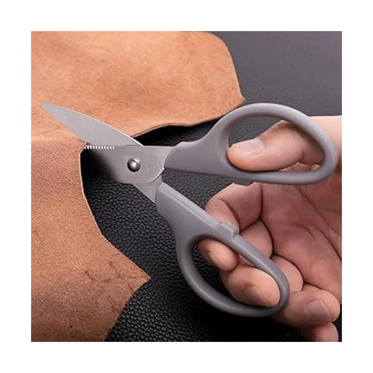 HITOPTY Tijeras multiusos grises tijeras rectas_6