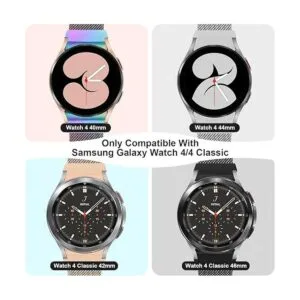 Paquete de 2 correas de metal sin huecos compatibles con_2