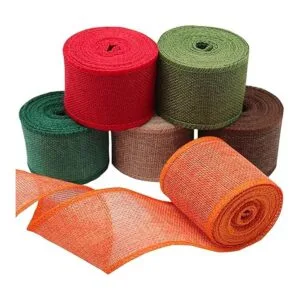 OZXCHIXU 6 rollos de cinta de arpillera con alambre cinta_3