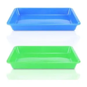 Weoxpr Paquete de 5 bandejas de plástico multicolor para_4