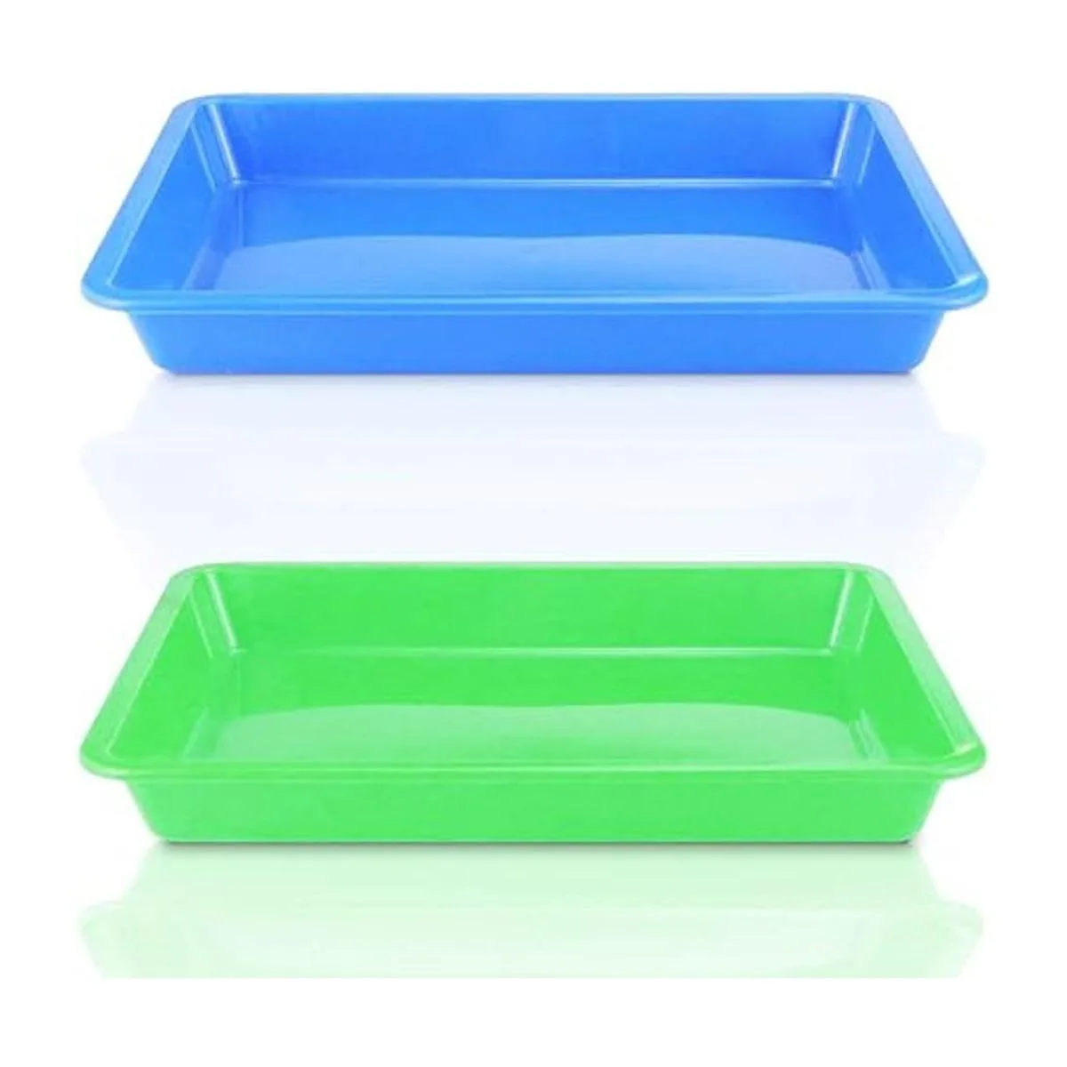 Weoxpr Paquete de 5 bandejas de plástico multicolor para_4