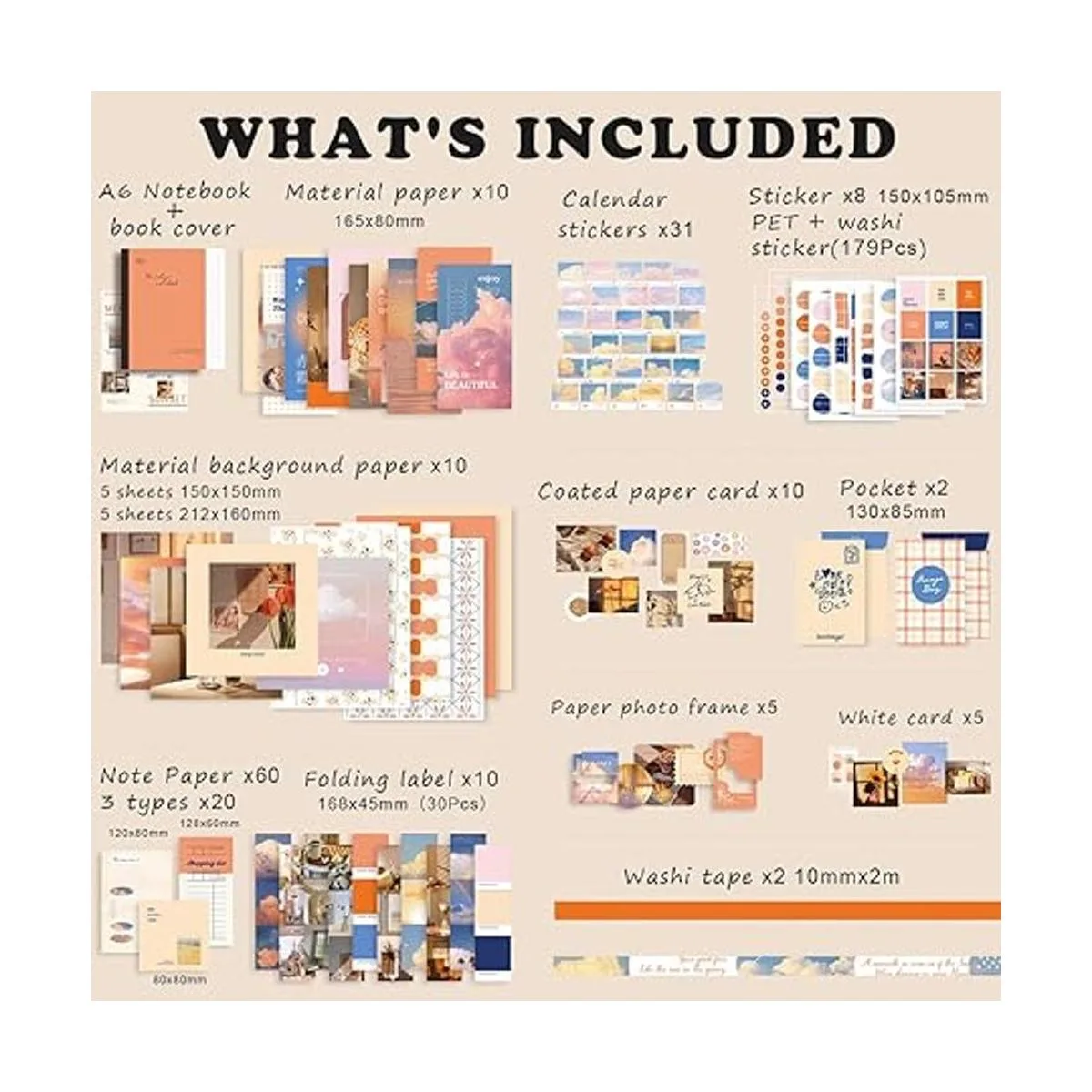 Draupnir Kit de álbumes de recortes estéticos 348_2