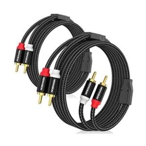 HOSONGIN Cables RCA de 3.3 pies paquete de 2 cables_1