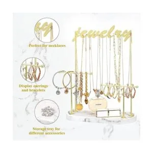 Emibele Soporte organizador de joyería soporte para_4