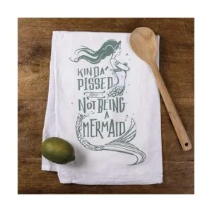 26935. Paño de cocina de algodón con texto Kinda Pissed_3