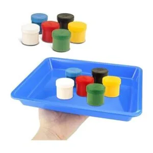 Weoxpr Paquete de 5 bandejas de plástico multicolor para_5