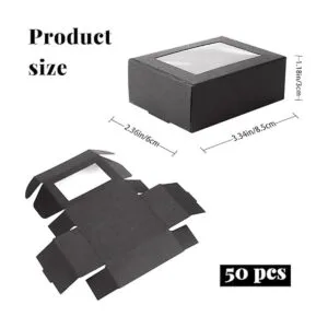 BadenBach Paquete de 50 cajas pequeñas de papel kraft_2