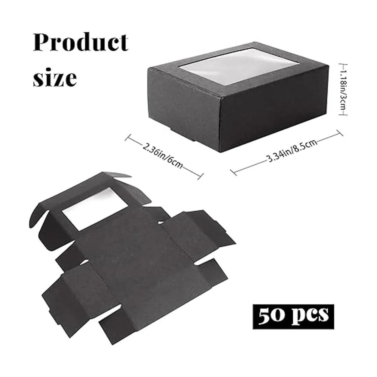 BadenBach Paquete de 50 cajas pequeñas de papel kraft_2
