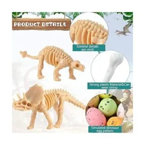24 piezas de dinosaurio fósiles de esqueleto de dinosaurio_3