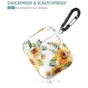 Lokigo Funda para Airpod funda protectora de girasol con_2