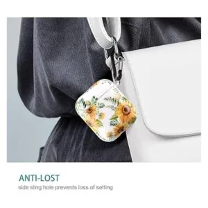 Lokigo Funda para Airpod funda protectora de girasol con_7