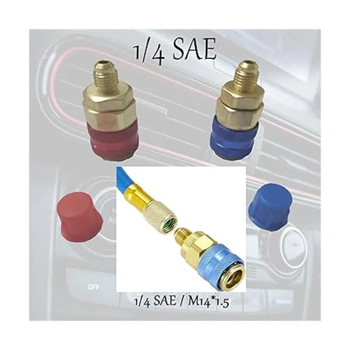 JRangelp AC R134A Adaptador de conexión rápida de_6