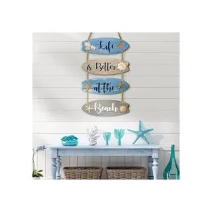Decoración de baño de playa letrero de playa decoración_6