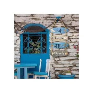 Decoración de baño de playa letrero de playa decoración_5