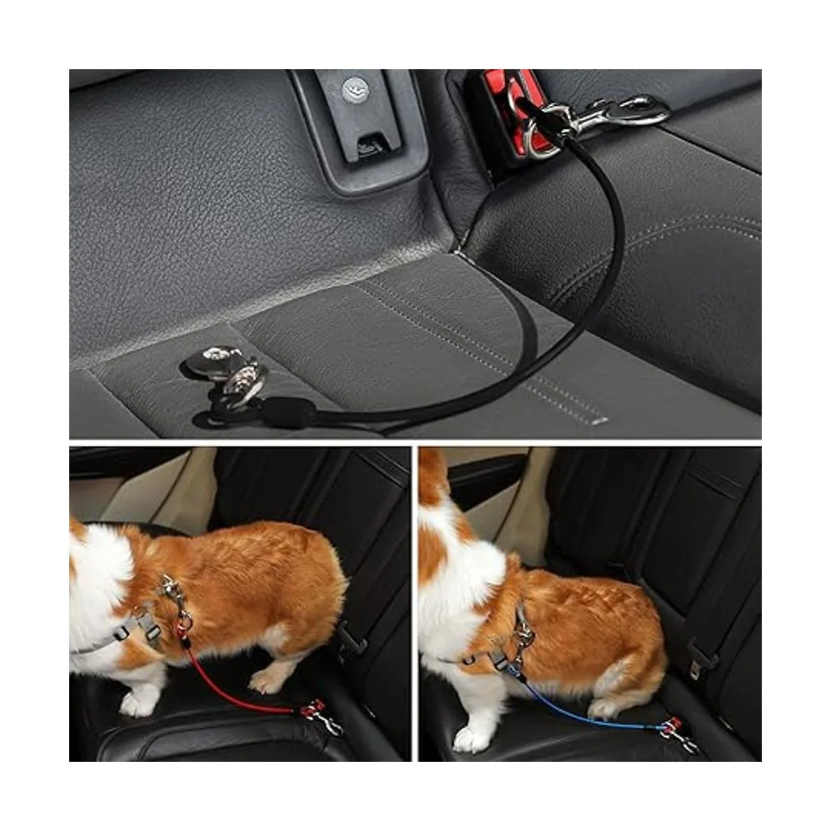 Mi Metty Dog Car Harnesses.Dog Car Seatbelt Made of Coated_3