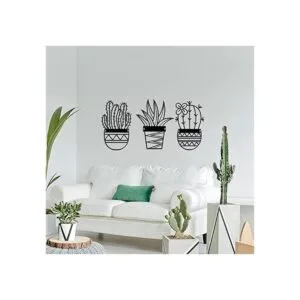 3 piezas de arte de pared de metal con temática natural_4
