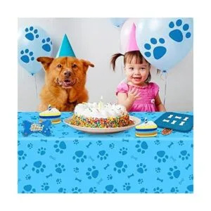 Mantel con estampado de patas paquete de 3 manteles de_4