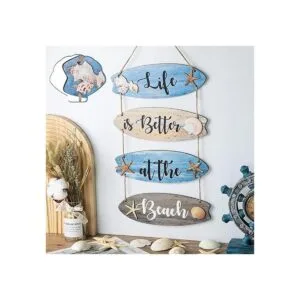 Decoración de baño de playa letrero de playa decoración_7