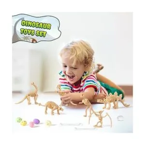 24 piezas de dinosaurio fósiles de esqueleto de dinosaurio_5