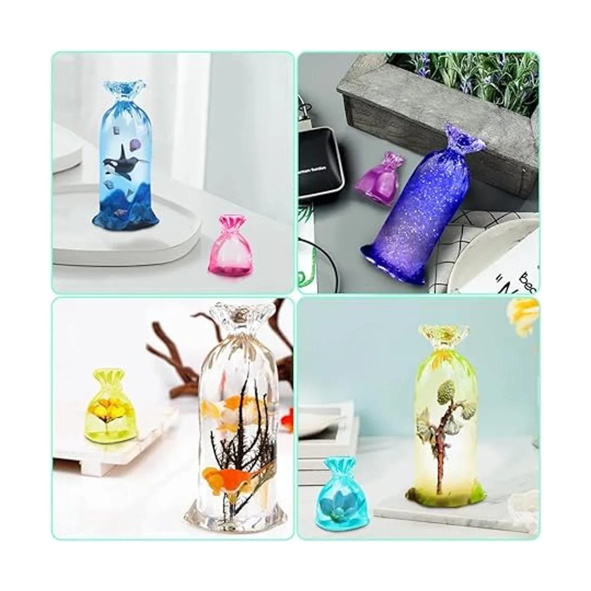 LyfLux Juego de moldes de resina para bolsa de suerte_4