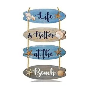 Decoración de baño de playa letrero de playa decoración_1