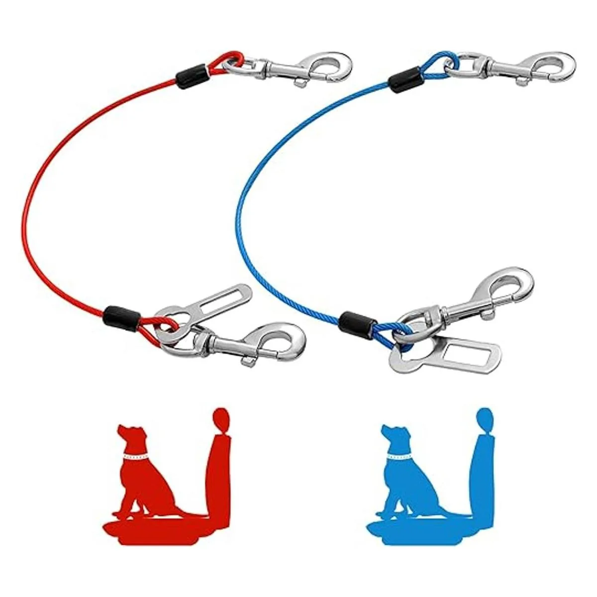 Mi Metty Dog Car Harnesses.Dog Car Seatbelt Made of Coated_1