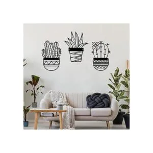 3 piezas de arte de pared de metal con temática natural_5