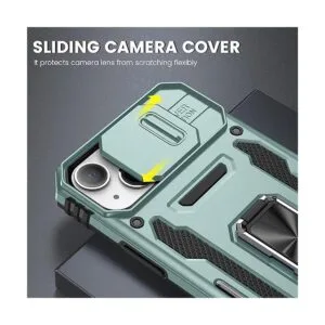 Maxdara Funda para iPhone 14 con soporte y cubierta_4