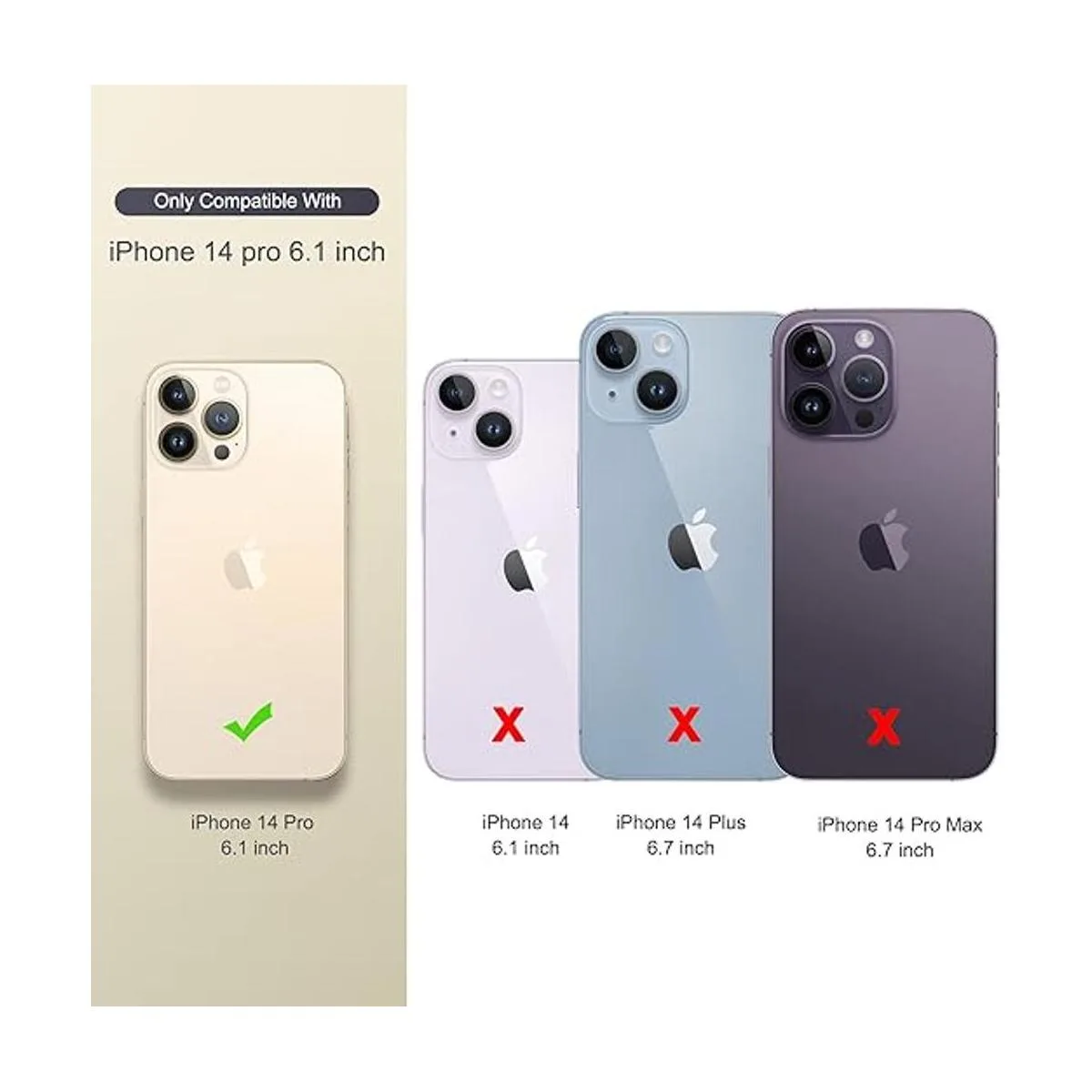 ULAK Compatible con iPhone 14 Pro Funda tipo cartera con_2