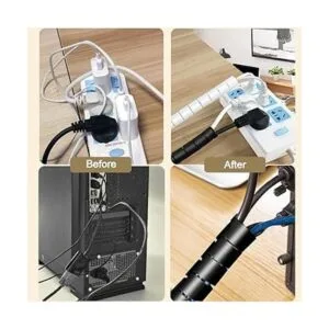 Fanoshon Funda de gestión de cables de PC organizador de_5