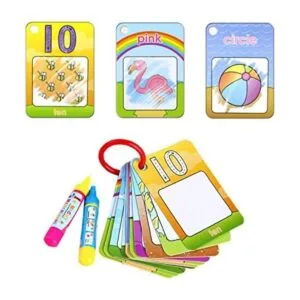 Coolplay Agua Colorear Tarjetas Aprendizaje Número Forma_1