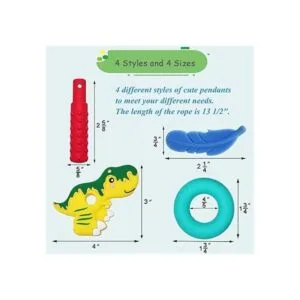 Collares masticables para adultos paquete de 4 collares_3