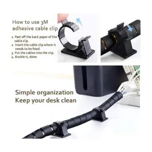 Fanoshon Funda de gestión de cables de PC organizador de_6