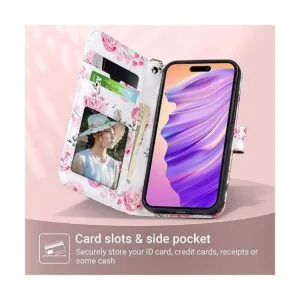 ULAK Compatible con iPhone 14 Pro Funda tipo cartera con_4