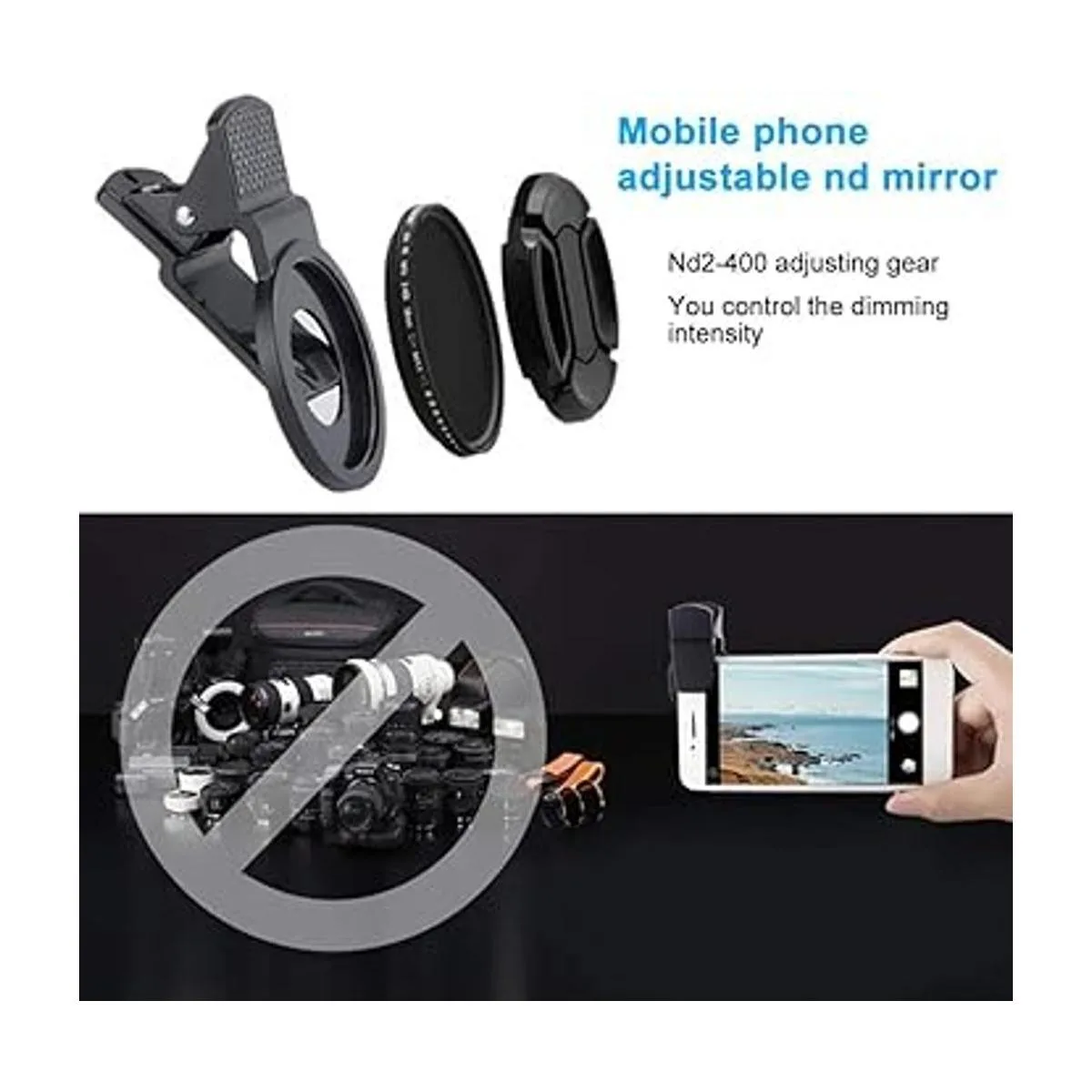 Kit de clip de filtro polarizado para teléfono inteligente_6
