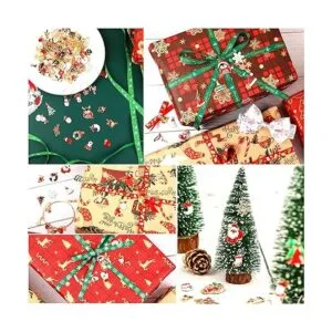 SANNIX 110 piezas de 55 pares de dijes de Navidad_6
