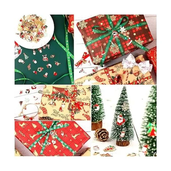 SANNIX 110 piezas de 55 pares de dijes de Navidad_6