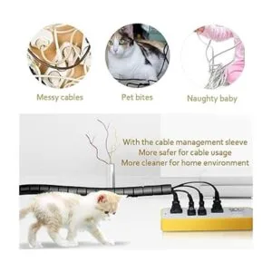 Fanoshon Funda de gestión de cables de PC organizador de_3