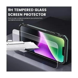 Maxdara Funda para iPhone 14 con soporte y cubierta_5